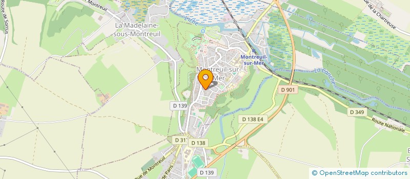 localisation de l'entreprise MONSIEUR ANDREW HOLMAN  MONTREUIL-SUR-MER