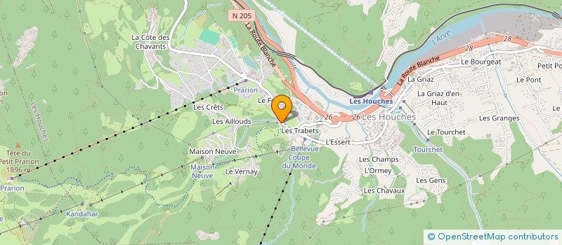 localisation de l'entreprise MONSIEUR ANDREW HUDSON  LES HOUCHES