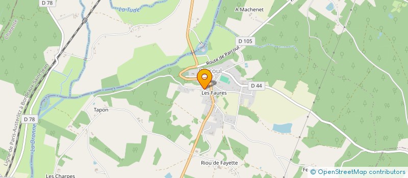 localisation de l'entreprise MONSIEUR ANDREW HUTCHINS  PARCOUL-CHENAUD