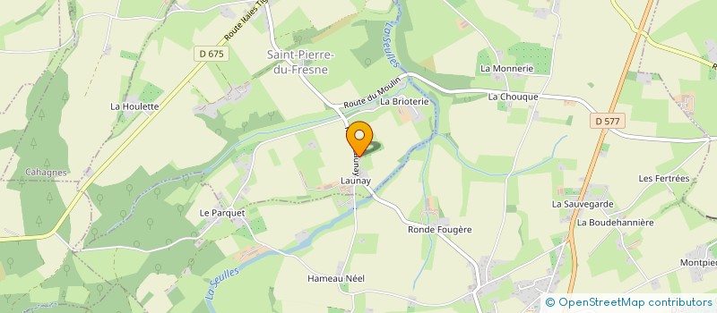 localisation de l'entreprise MONSIEUR ANDREW LARCOMBE  LES MONTS D'AUNAY