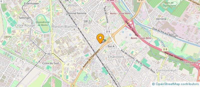 localisation de l'entreprise MONSIEUR ANDREW MANCIER  REIMS