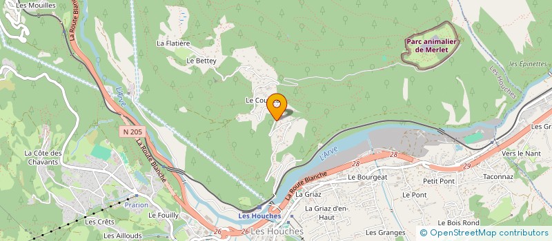 localisation de l'entreprise MONSIEUR ANDREW PERKINS  LES HOUCHES