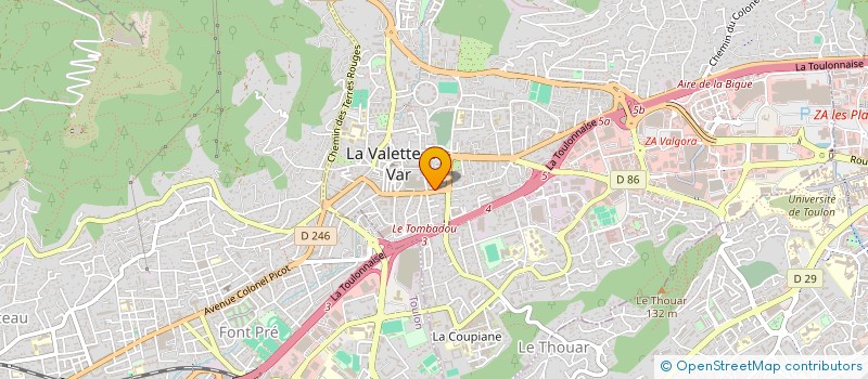 localisation de l'entreprise MONSIEUR ANDREW PICARD  LA VALETTE-DU-VAR