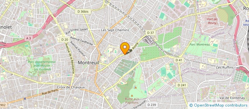 localisation de l'entreprise MONSIEUR ANDREW SMITH à MONTREUIL