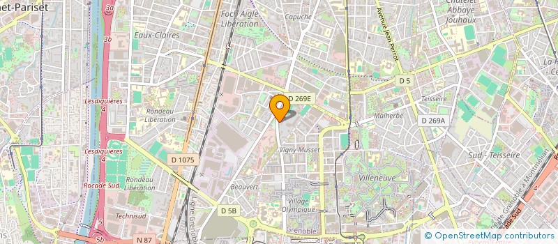 localisation de l'entreprise MONSIEUR ANDREW TIBERT  GRENOBLE