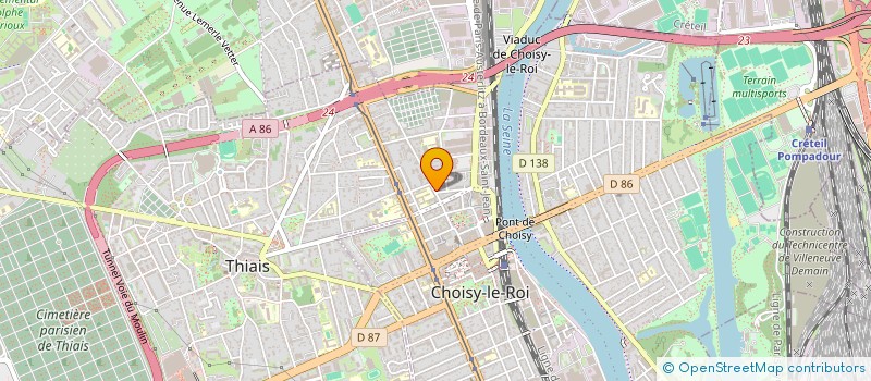 localisation de l'entreprise MONSIEUR ANDREY KUTUZOV  CHOISY-LE-ROI