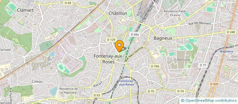 localisation de l'entreprise MONSIEUR ANDRIAMAHAROARI RAJAONA à FONTENAY-AUX-ROSES