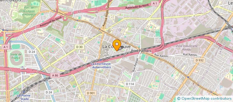 localisation de l'entreprise MONSIEUR ANDRIAN DEREVENCIUC  LA COURNEUVE