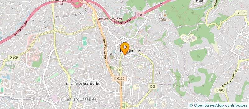 localisation de l'entreprise MONSIEUR ANDRIAN MORARI à LE CANNET