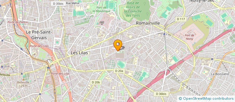 localisation de l'entreprise MONSIEUR ANDRIANAIVO RAMAMONJISOA à LES LILAS
