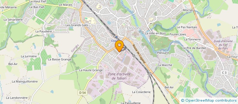 localisation de l'entreprise MONSIEUR ANDRIC VIAUD  CLISSON