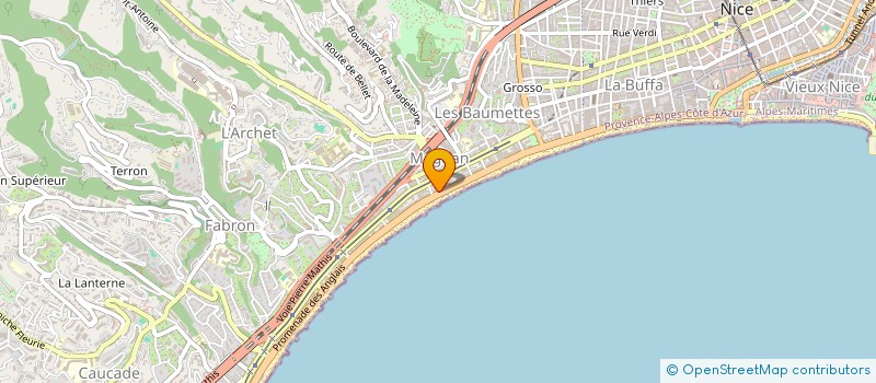 localisation de l'entreprise MONSIEUR ANDRII KLIUSHENKO à NICE