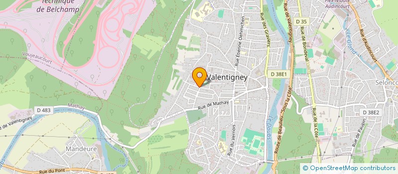 localisation de l'entreprise MONSIEUR ANDRII MELNYK  VALENTIGNEY