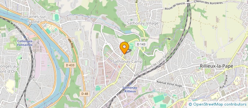 localisation de l'entreprise MONSIEUR ANDRIUS RASLAVICIUS  SATHONAY-CAMP