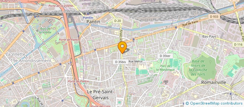 localisation de l'entreprise MONSIEUR ANDRIUS VENSLOVA  PANTIN