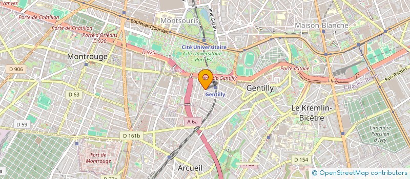 localisation de l'entreprise MONSIEUR ANDROOSH PALIANI à GENTILLY