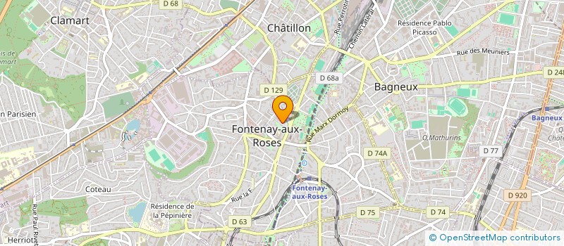 localisation de l'entreprise MONSIEUR ANDRY RAZANAKOTO à FONTENAY-AUX-ROSES