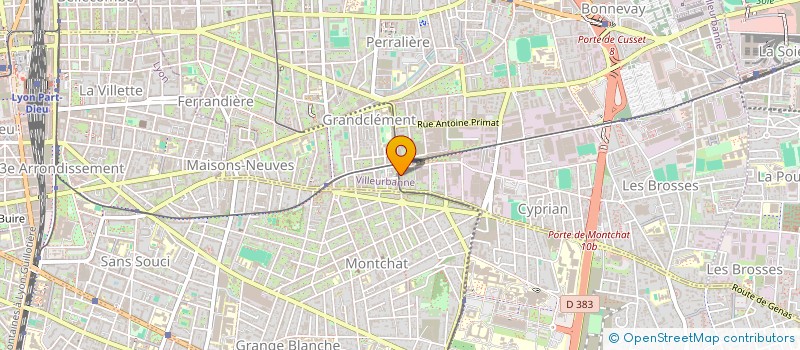 localisation de l'entreprise MONSIEUR ANDY ACHOR  VILLEURBANNE