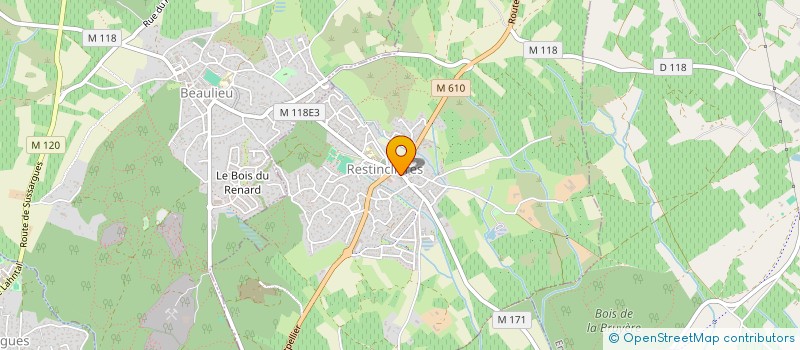 localisation de l'entreprise MONSIEUR ANDY BERTRAND  RESTINCLIERES