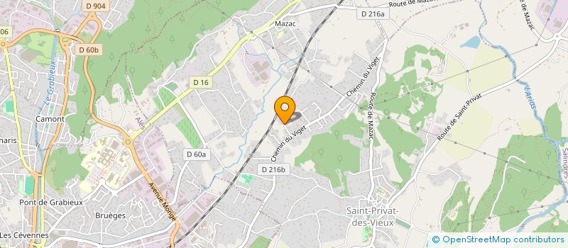 localisation de l'entreprise MONSIEUR ANDY CHABOUN  SAINT-PRIVAT-DES-VIEUX