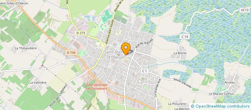 localisation de l'entreprise MONSIEUR ANDY FEENOUD  SAINT-PIERRE-D'OLERON