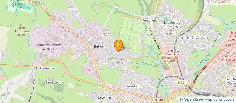 localisation de l'entreprise MONSIEUR ANDY GEHIN  ONET-LE-CHATEAU