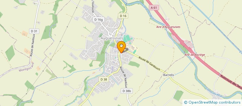 localisation de l'entreprise MONSIEUR ANDY GERAN  AYGUESVIVES