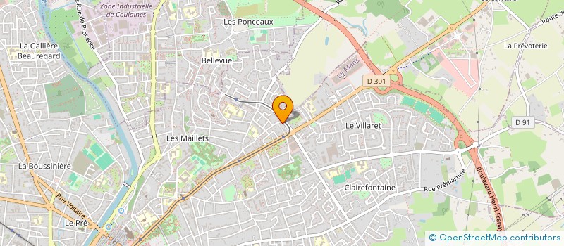 localisation de l'entreprise MONSIEUR ANDY GERTRUDE  LE MANS