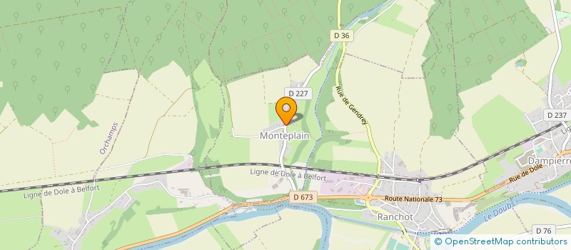 localisation de l'entreprise MONSIEUR ANDY GRILLOT  MONTEPLAIN