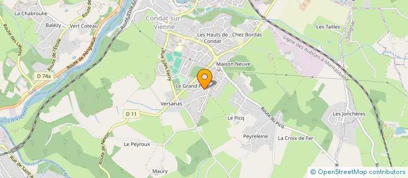 localisation de l'entreprise MONSIEUR ANDY HELFRID  CONDAT-SUR-VIENNE