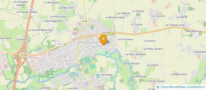 localisation de l'entreprise MONSIEUR ANDY HUGONIE  NOYAL-CHATILLON-SUR-SEICHE