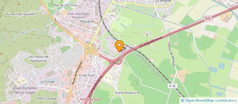 localisation de l'entreprise MONSIEUR ANDY JACQUEMIN  NARBONNE