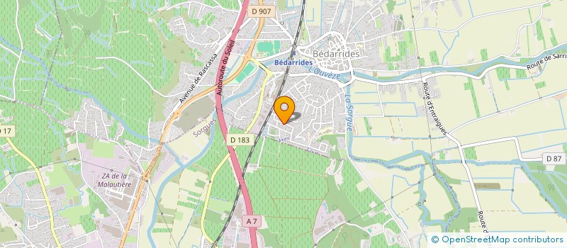 localisation de l'entreprise MONSIEUR ANDY LAURENT  BEDARRIDES