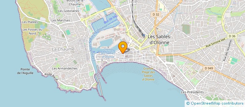localisation de l'entreprise MONSIEUR ANDY MANESSE à LES SABLES D'OLONNE