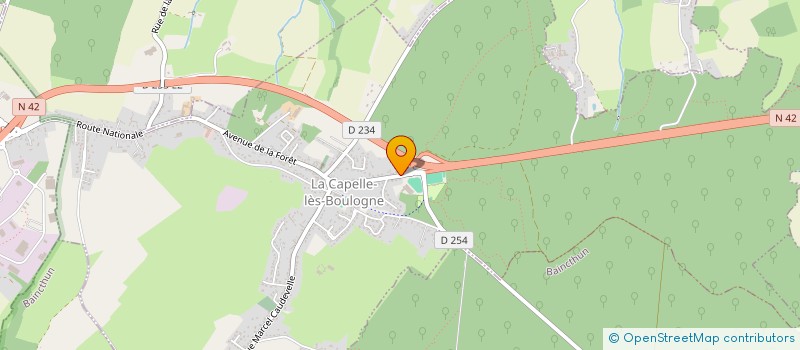 localisation de l'entreprise MONSIEUR ANDY PECRON  LA CAPELLE-LES-BOULOGNE