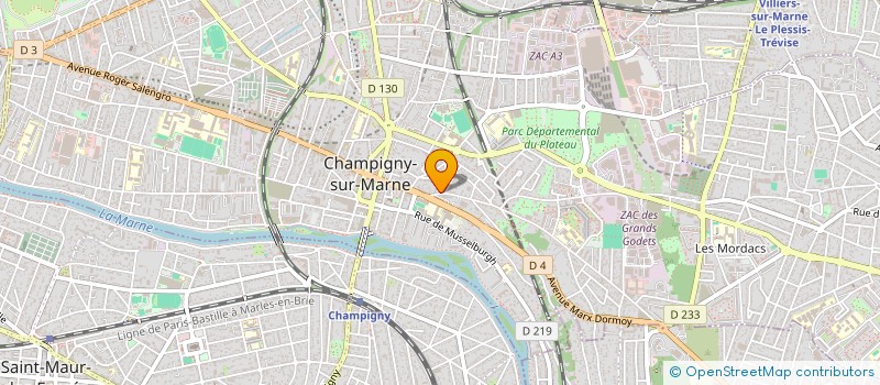 localisation de l'entreprise MONSIEUR ANDY RAKOTONANAHARY--RAKOTOBE  CHAMPIGNY-SUR-MARNE