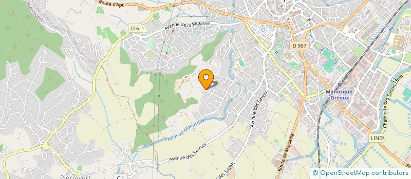 localisation de l'entreprise MONSIEUR ANDY RAPHNEAU  MANOSQUE