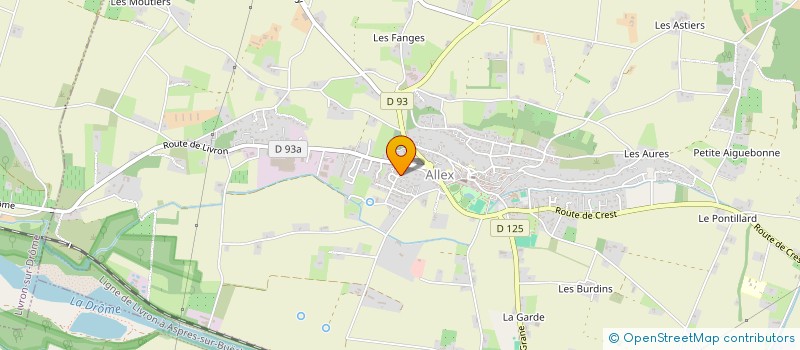 localisation de l'entreprise MONSIEUR ANDY RIDEL  ALLEX