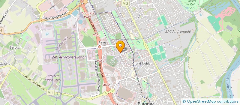 localisation de l'entreprise MONSIEUR ANDY RORATO à BLAGNAC
