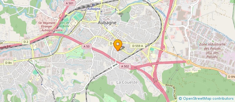 localisation de l'entreprise MONSIEUR ANDY SAINT LEGER  AUBAGNE