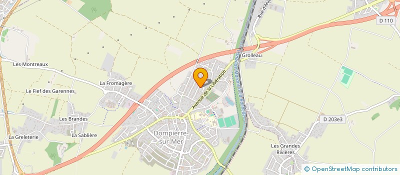 localisation de l'entreprise MONSIEUR ANDY VASSEUR  DOMPIERRE-SUR-MER