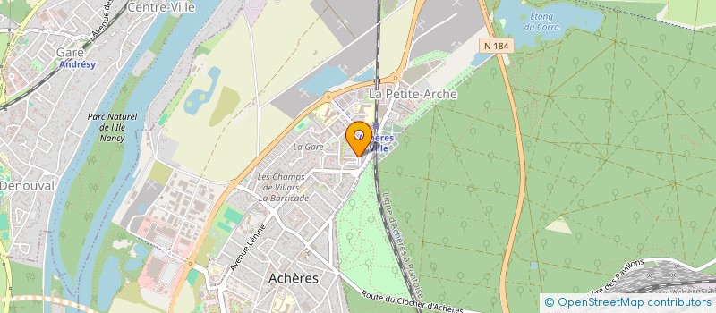 localisation de l'entreprise MONSIEUR ANESS GUENTOUH  ACHERES