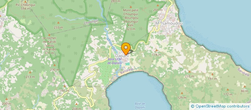 localisation de l'entreprise MONSIEUR ANFAROUDINE ISSOUFFE BOURA à BANDRELE