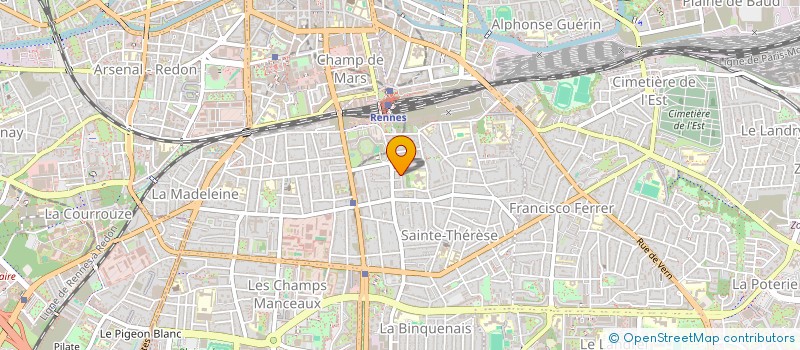 localisation de l'entreprise MONSIEUR ANGE BAUDOUIN à RENNES