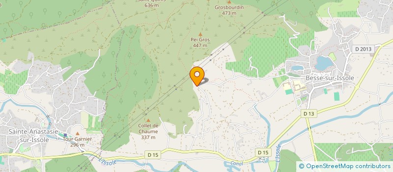 localisation de l'entreprise MONSIEUR ANGE BOUVET  BESSE-SUR-ISSOLE