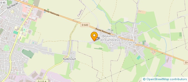 localisation de l'entreprise MONSIEUR ANGE CATTIAUX à BEAUMONT-EN-CAMBRESIS