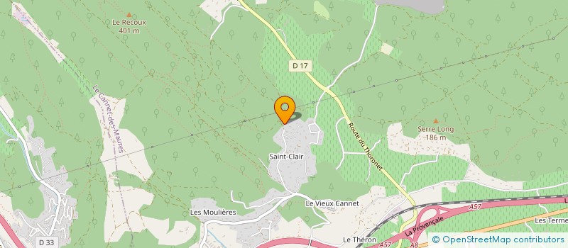 localisation de l'entreprise MONSIEUR ANGE CRISTOFANI  LE CANNET-DES-MAURES