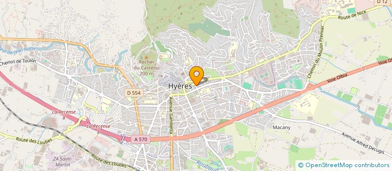 localisation de l'entreprise MONSIEUR ANGE FALANELLI  HYERES