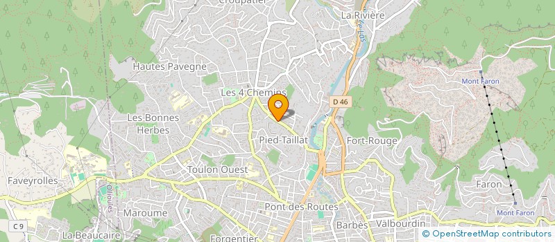localisation de l'entreprise MONSIEUR ANGE FARDELLI à TOULON