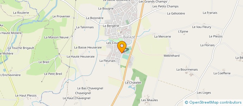 localisation de l'entreprise MONSIEUR ANGE GABLIN  BALAZE